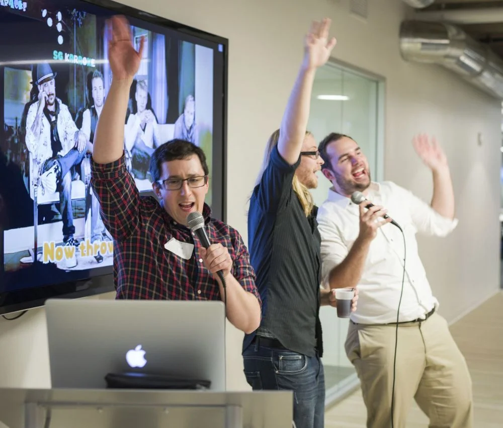 Karaoke at the Zendesk office